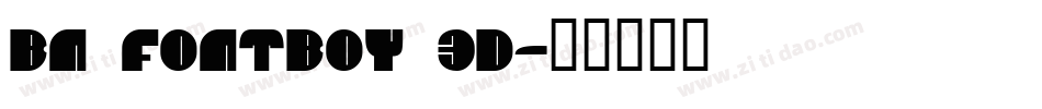 BN FontBoy 3D字体转换